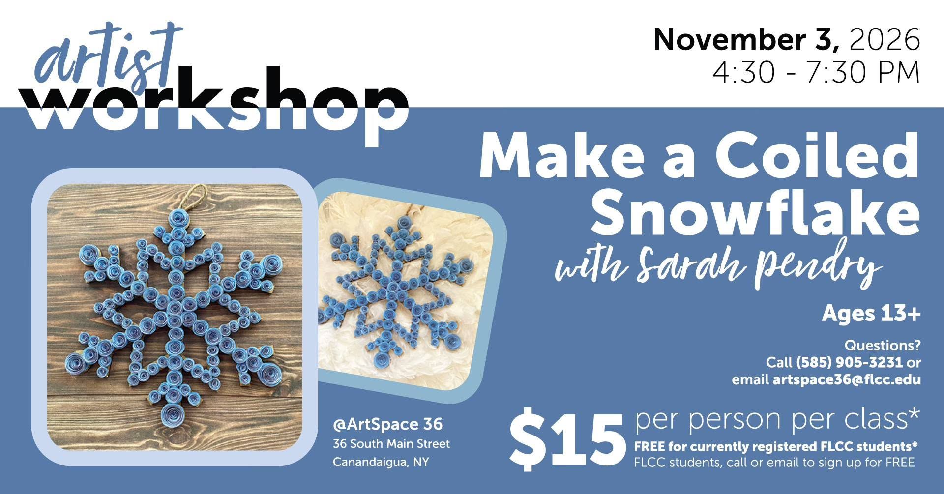 Week of 10/29/26: Live Music, Community Connections, Winter Crafts, & More!